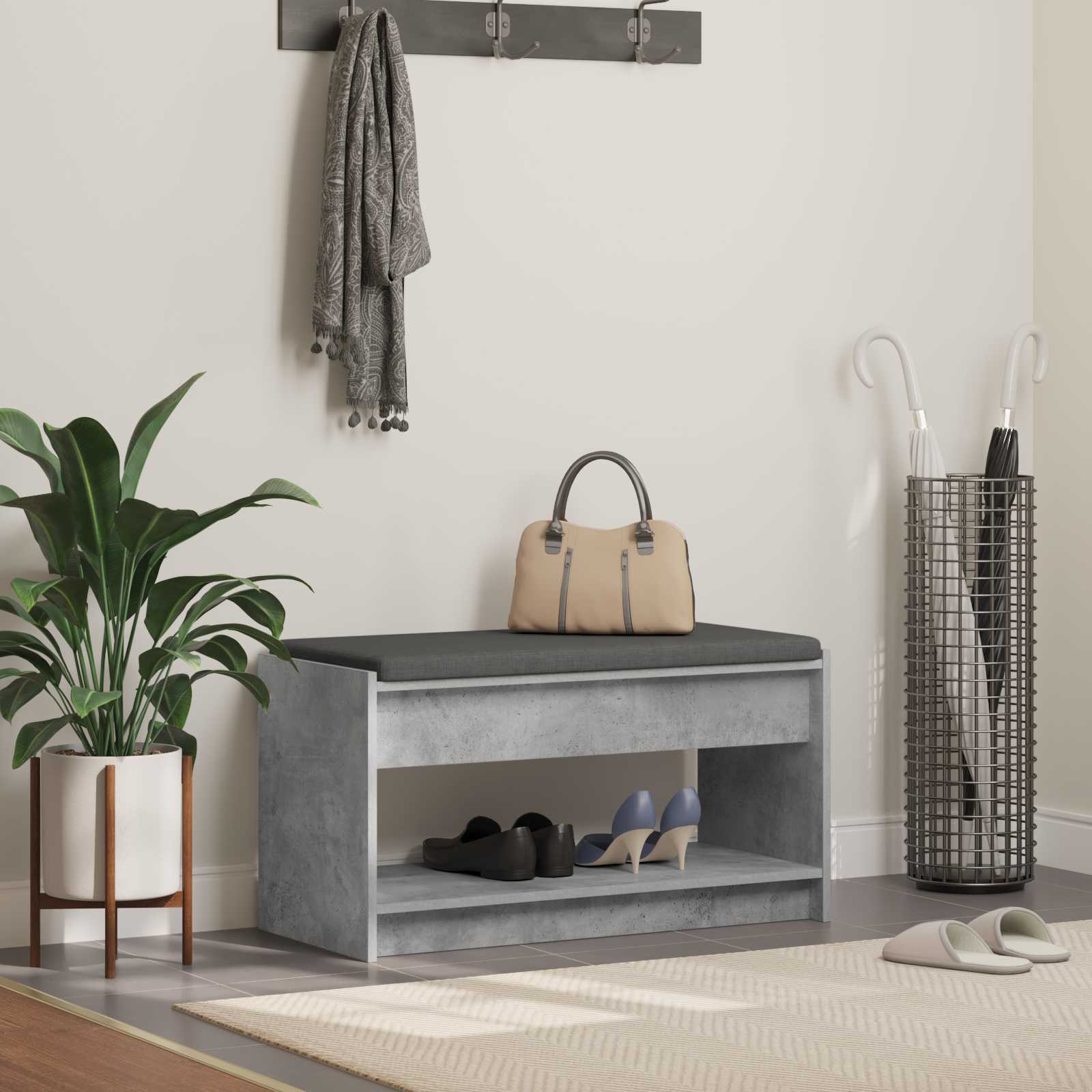 Banco de entrada 103 x 38 x 45 cm Madera Ingenierizada y Tela
