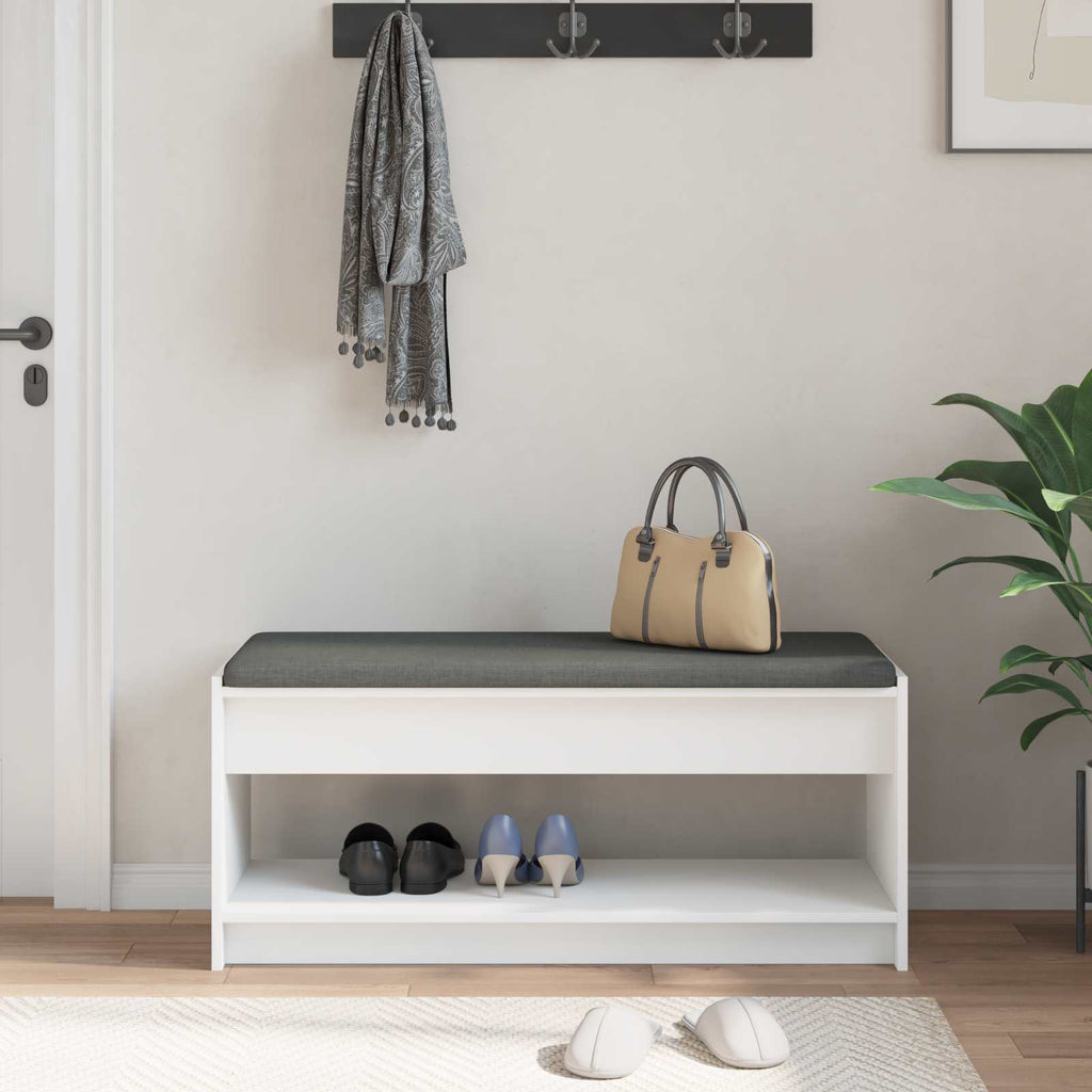 Banco de entrada 103 x 38 x 45 cm Madera Ingenierizada y Tela