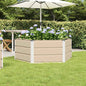 Floreira Antracite 129 x 129 x 45 cm Aço