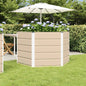 Floreira Antracite 129 x 129 x 45 cm Aço