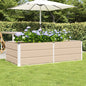 Floreira Antracite 160 x 80 x 45 cm Aço