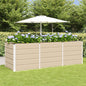 Floreira Antracite 160 x 80 x 45 cm Aço