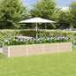 Floreira Antracite 160 x 80 x 45 cm Aço