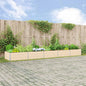 Floreira Antracite 195 x 100 x 45 cm Aço Galvanizado