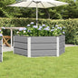 Floreira Antracite 129 x 129 x 45 cm Aço