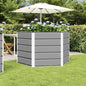 Floreira Antracite 129 x 129 x 45 cm Aço