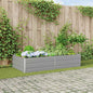 Floreira Antracite 195 x 100 x 45 cm Aço Galvanizado