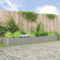 Floreira Antracite 195 x 100 x 45 cm Aço Galvanizado