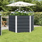 Floreira Antracite 129 x 129 x 45 cm Aço