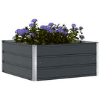 Jardinera Antracita 100 x 100 x 45 cm Acero