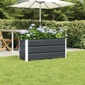 Jardinera Antracita 100 x 40 x 45 cm Acero