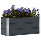 Jardinera Antracita 100 x 40 x 45 cm Acero