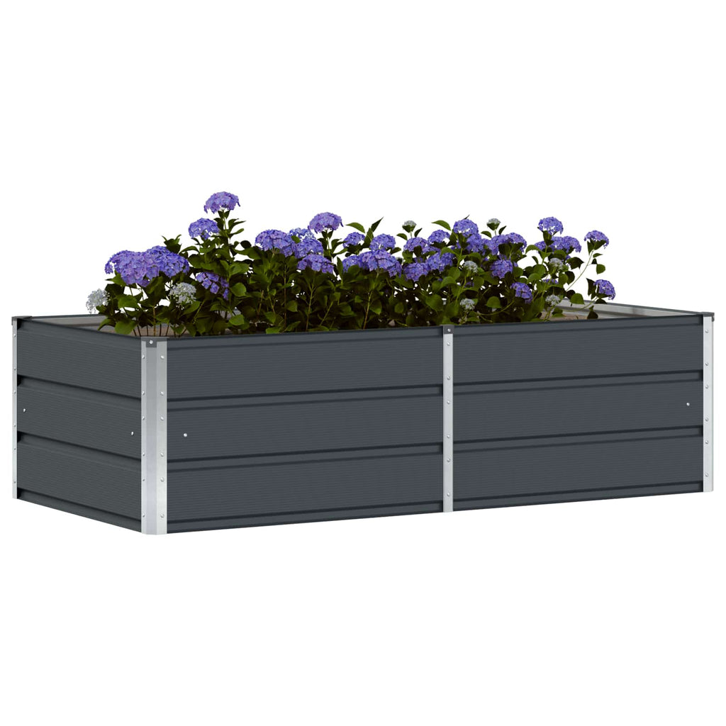 Jardinera Antracita 160 x 80 x 45 cm Acero