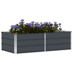 Jardinera Antracita 160 x 80 x 45 cm Acero