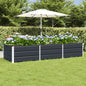 Floreira Antracite 160 x 80 x 45 cm Aço