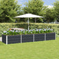 Floreira Antracite 160 x 80 x 45 cm Aço