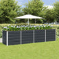 Floreira Antracite 160 x 80 x 45 cm Aço