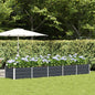 Floreira Antracite 160 x 80 x 45 cm Aço