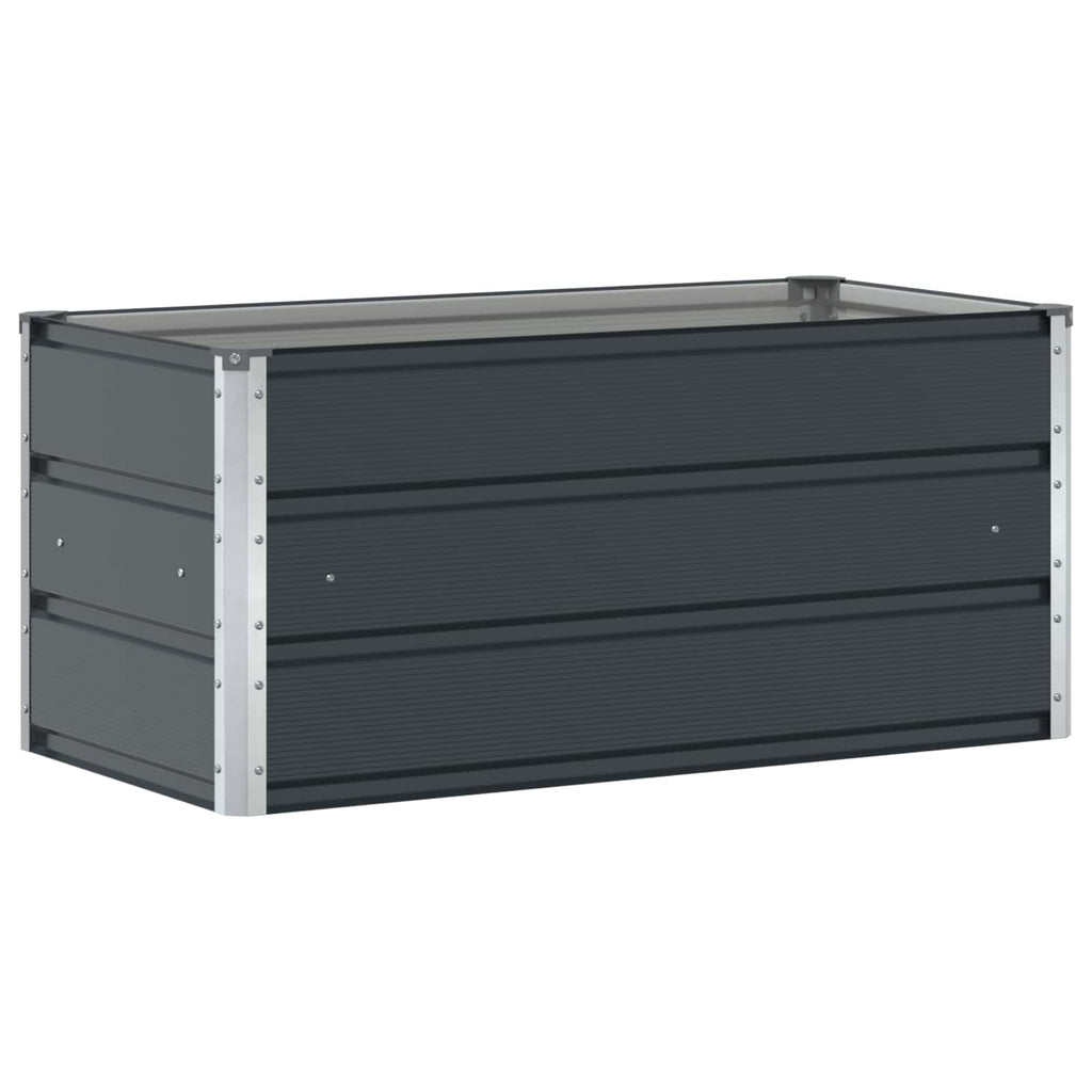 Jardinera Antracita 100 x 50 x 45 cm Acero Galvanizado