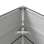 Jardinera Antracita 195 x 100 x 45 cm Acero Galvanizado
