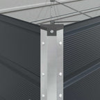 Jardinera Antracita 195 x 100 x 45 cm Acero Galvanizado