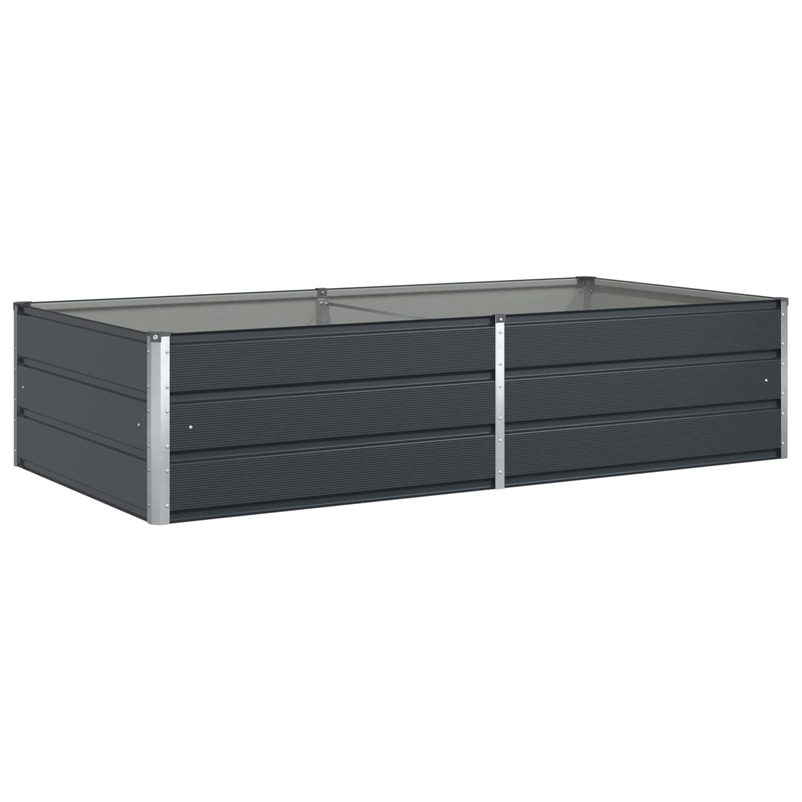 Jardinera Antracita 195 x 100 x 45 cm Acero Galvanizado