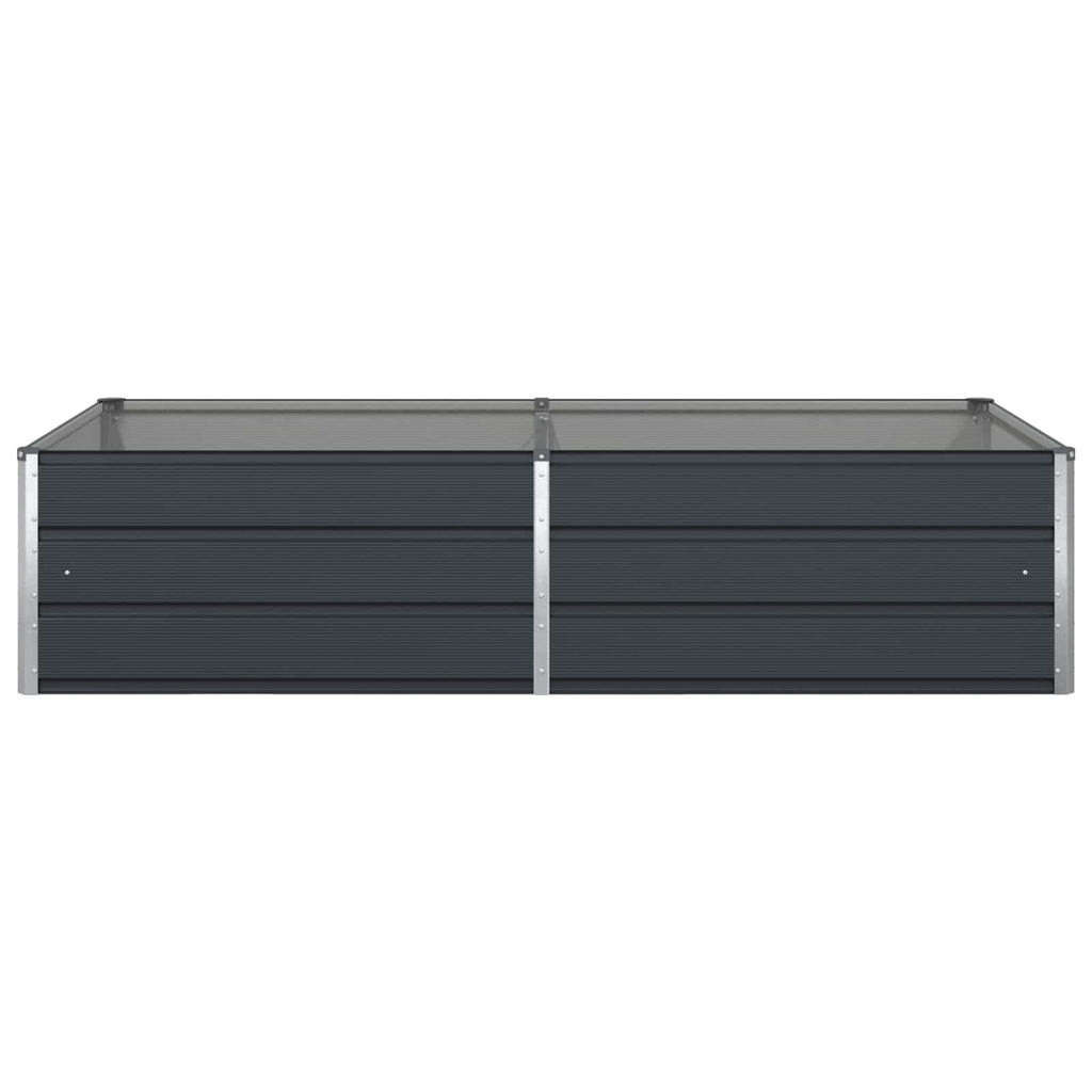 Jardinera Antracita 195 x 100 x 45 cm Acero Galvanizado