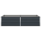 Jardinera Antracita 195 x 100 x 45 cm Acero Galvanizado
