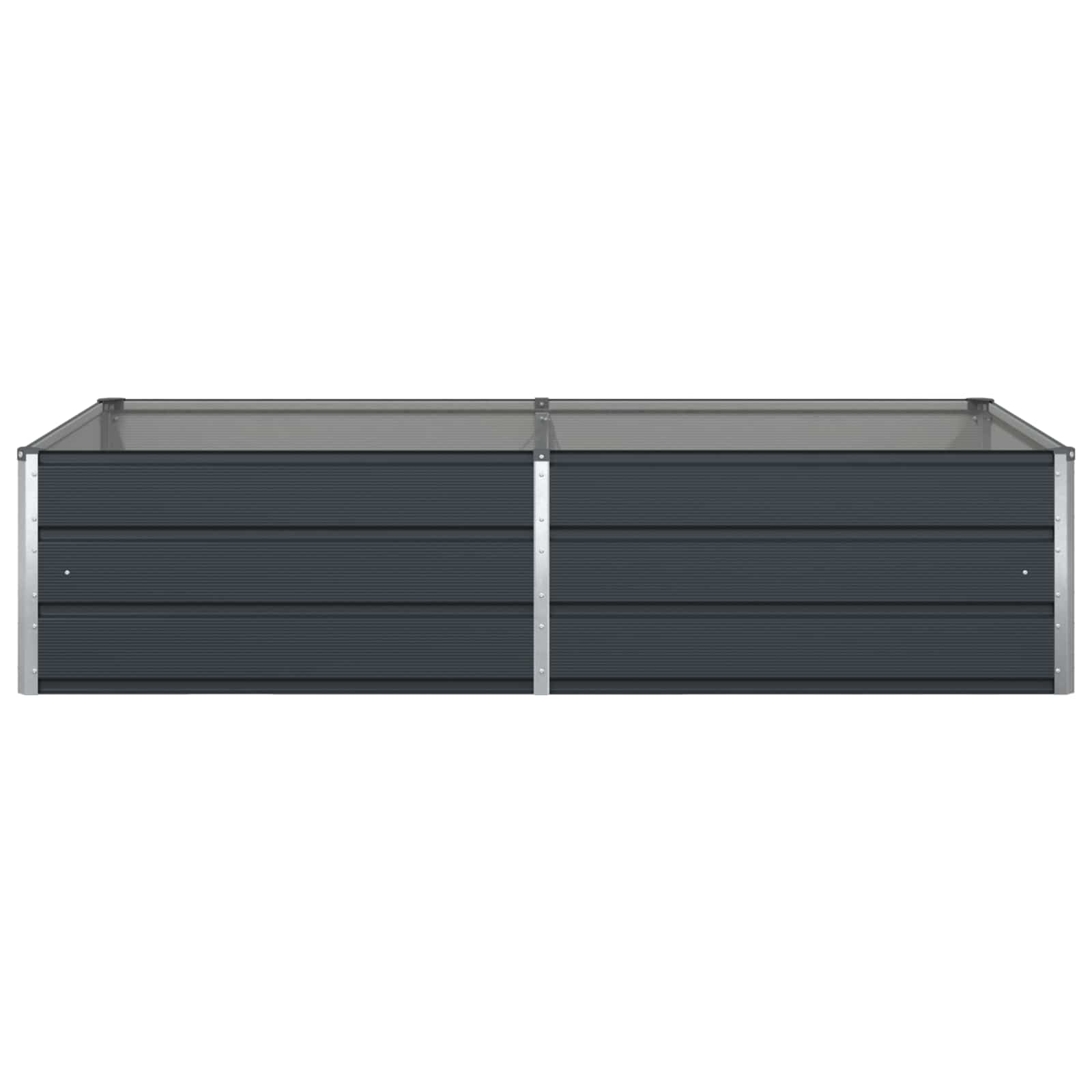 Jardinera Antracita 195 x 100 x 45 cm Acero Galvanizado