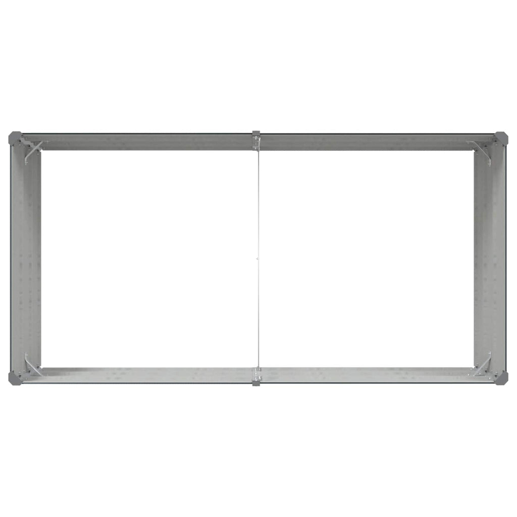 Jardinera Antracita 195 x 100 x 45 cm Acero Galvanizado