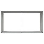 Jardinera Antracita 195 x 100 x 45 cm Acero Galvanizado