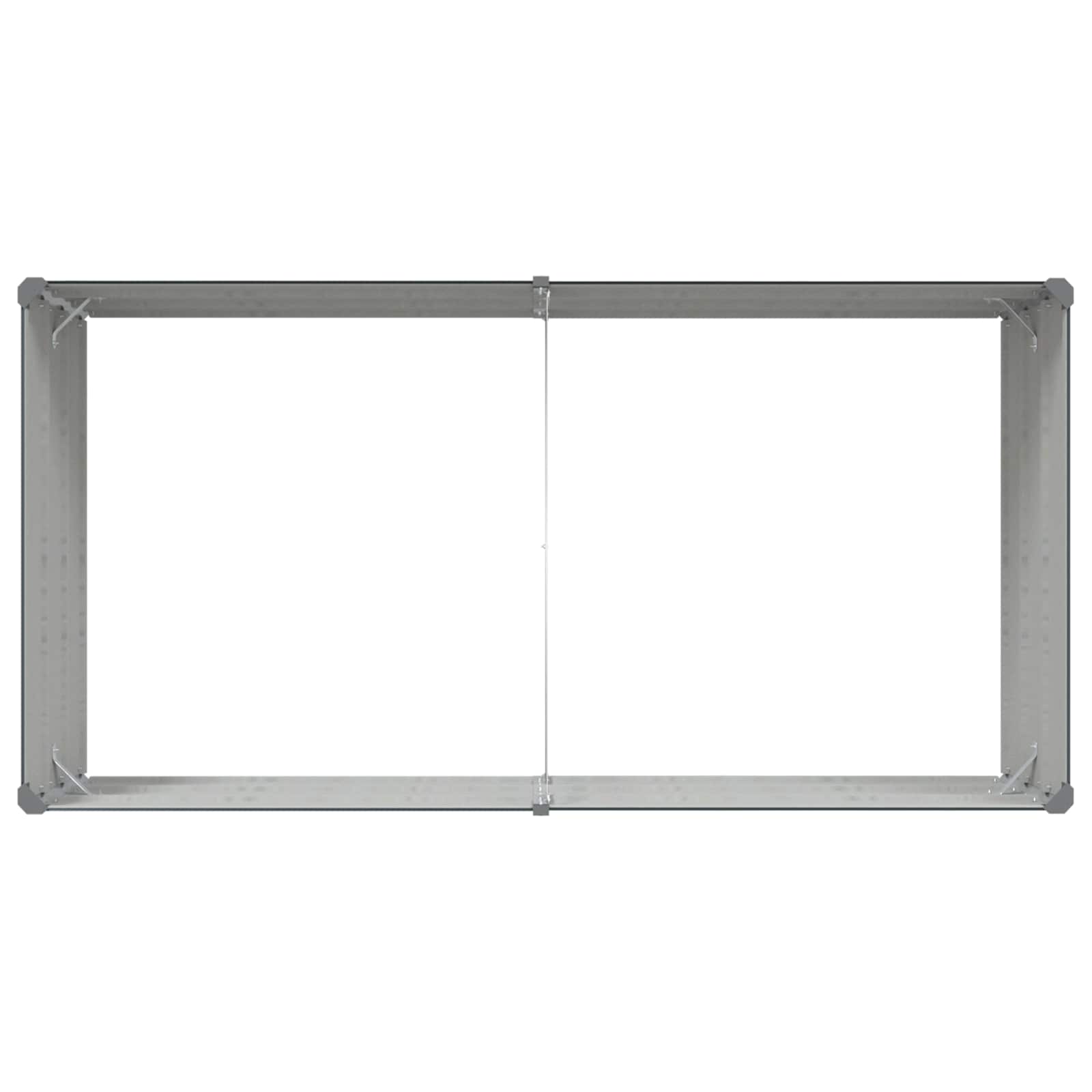 Jardinera Antracita 195 x 100 x 45 cm Acero Galvanizado