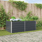 Floreira Antracite 195 x 100 x 45 cm Aço Galvanizado