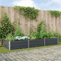 Floreira Antracite 195 x 100 x 45 cm Aço Galvanizado