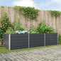 Floreira Antracite 195 x 100 x 45 cm Aço Galvanizado