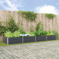 Floreira Antracite 195 x 100 x 45 cm Aço Galvanizado