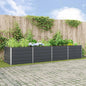 Floreira Antracite 195 x 100 x 45 cm Aço Galvanizado