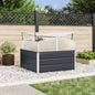 Floreira Antracite 100 x 100 x 77 cm Aço Galvanizado