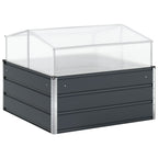 Jardinera Antracita 100 x 100 x 77 cm Acero Galvanizado