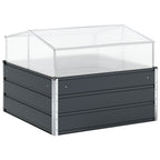 Jardinera Antracita 100 x 100 x 77 cm Acero Galvanizado