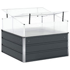 Jardinera Antracita 100 x 100 x 77 cm Acero Galvanizado
