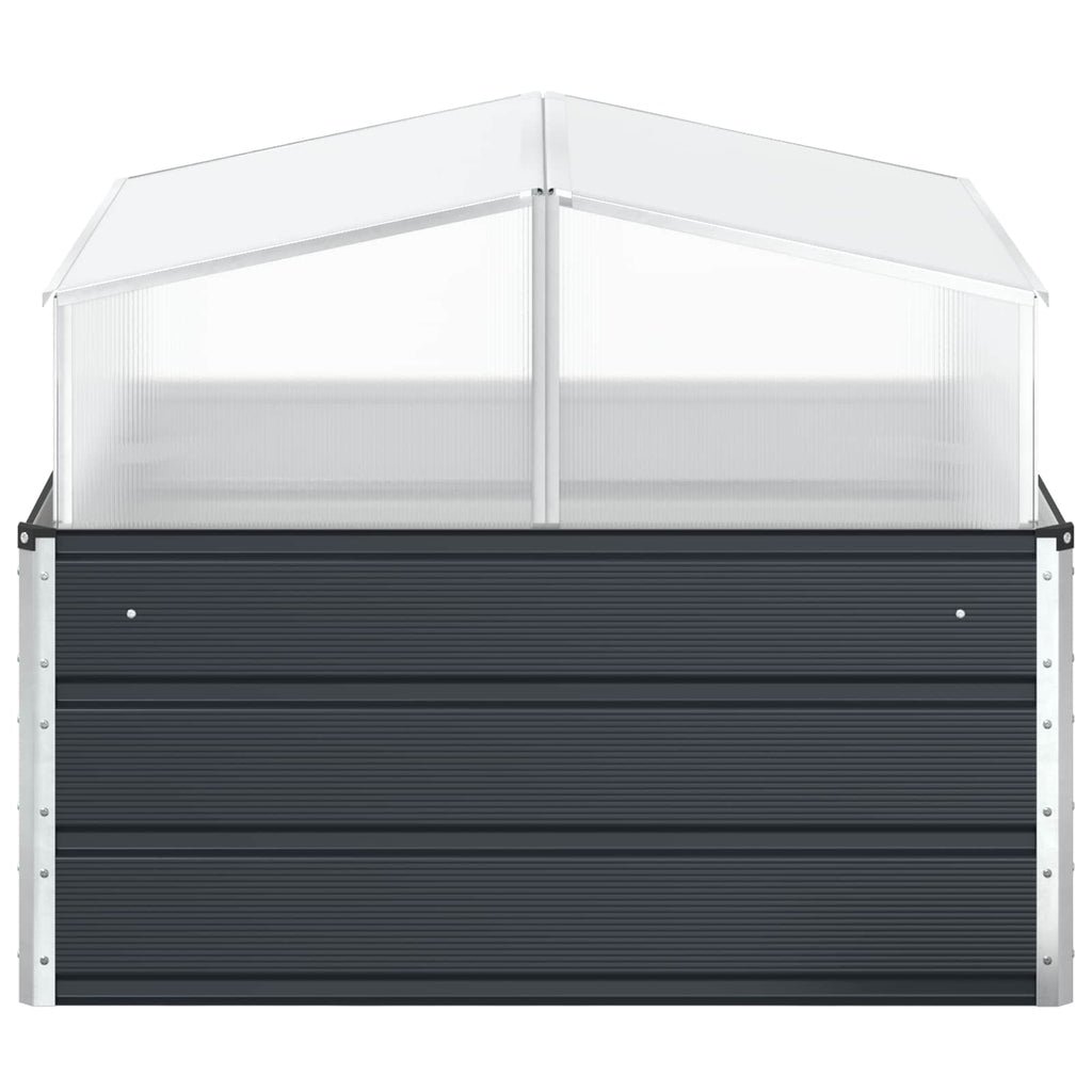 Jardinera Antracita 100 x 100 x 77 cm Acero Galvanizado