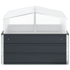 Jardinera Antracita 100 x 100 x 77 cm Acero Galvanizado
