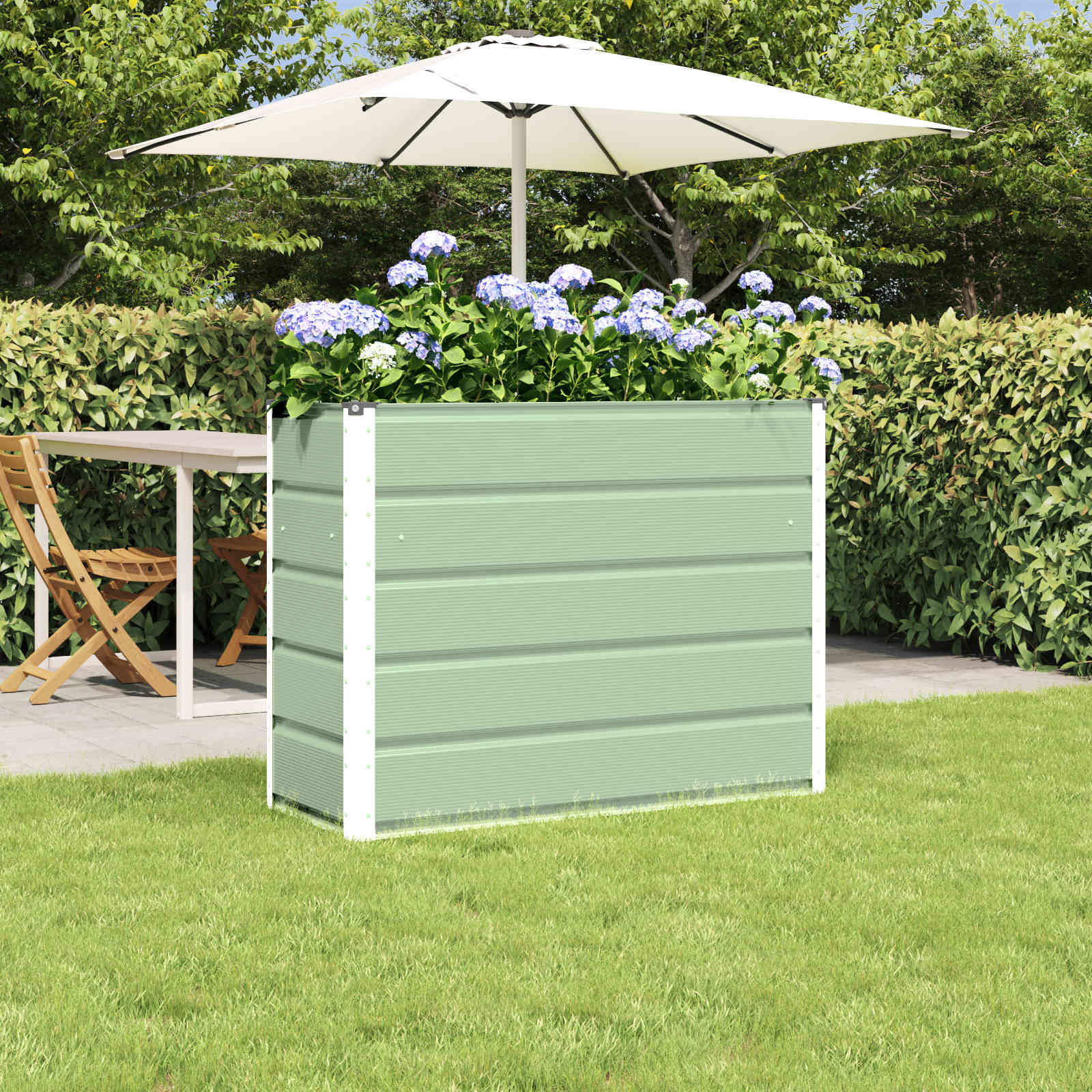 Jardinera Antracita 100 x 40 x 45 cm Acero