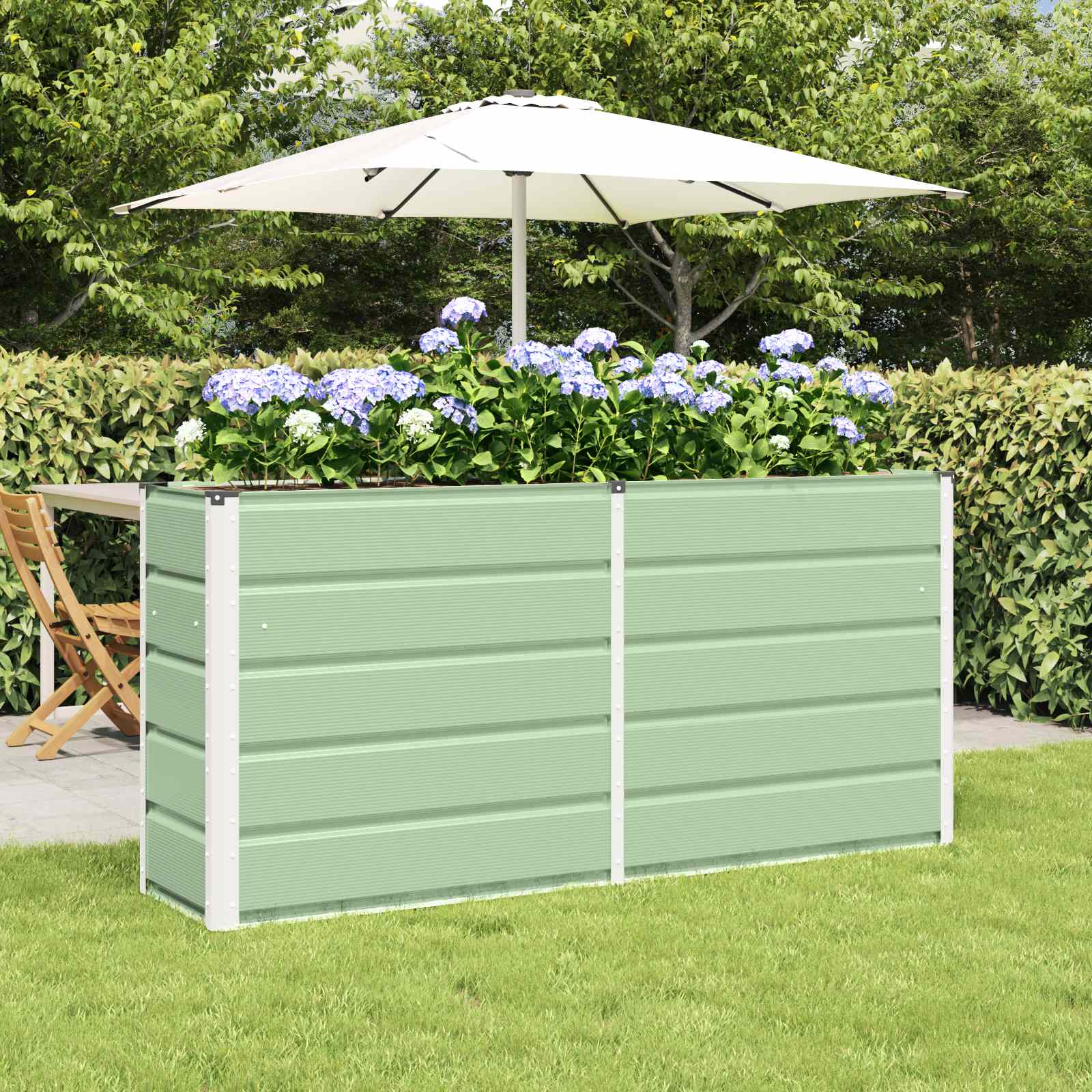 Jardinera Antracita 100 x 40 x 45 cm Acero