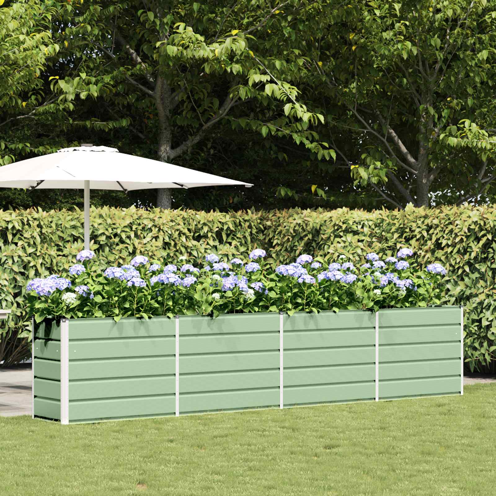 Jardinera Antracita 100 x 50 x 45 cm Acero Galvanizado