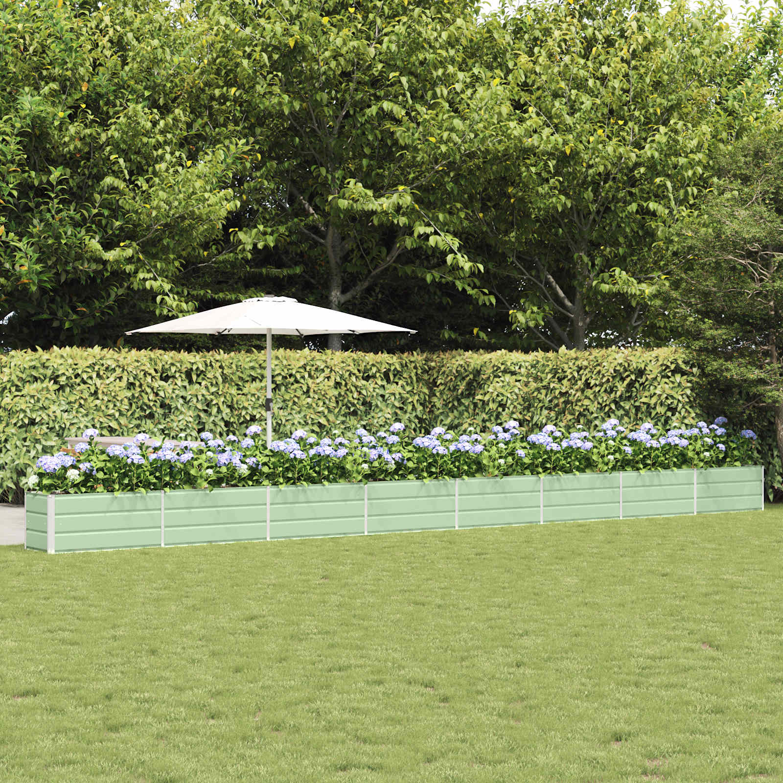 Jardinera Antracita 100 x 50 x 45 cm Acero Galvanizado