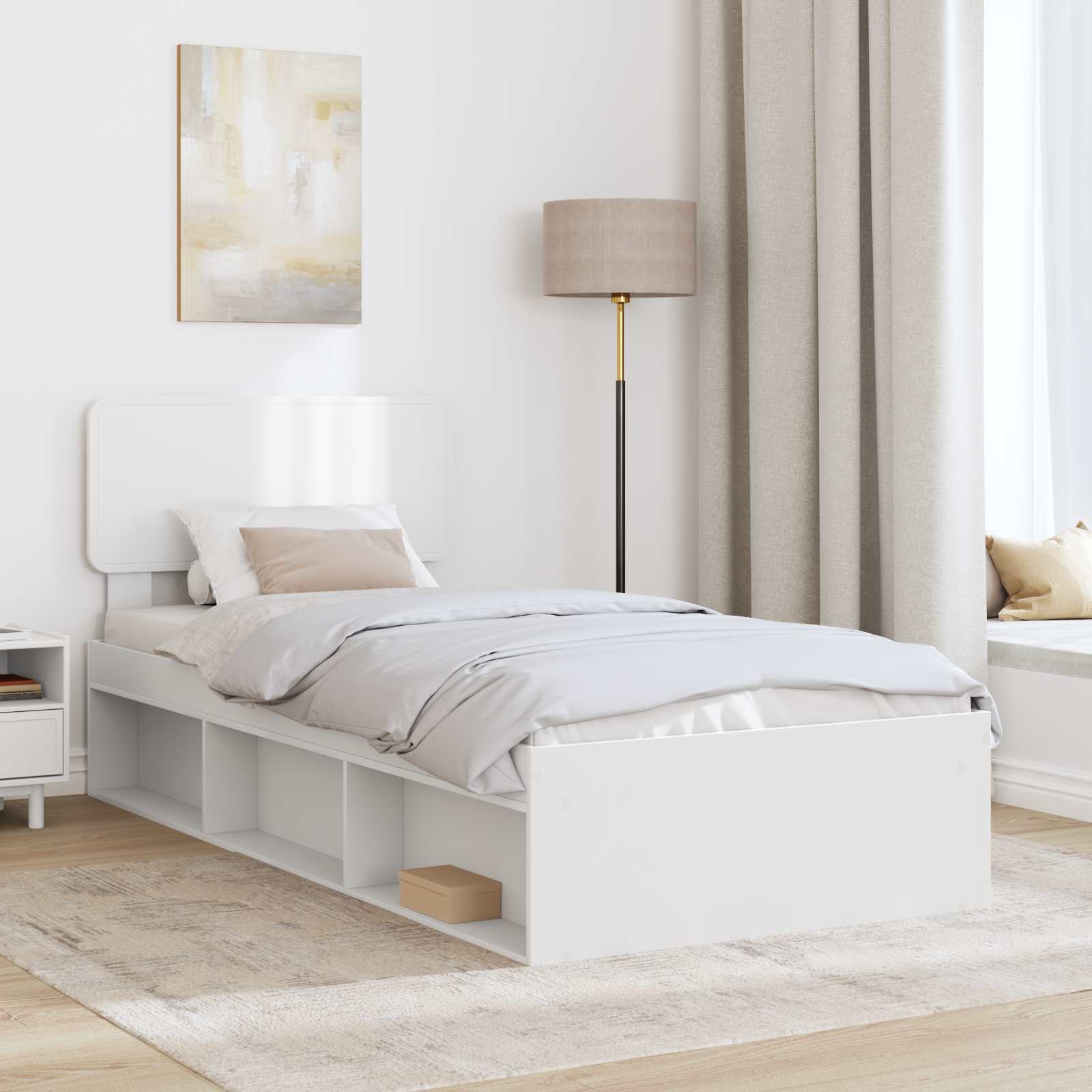 Estructura de cama 100 x 200 cm Madera de pino macizo