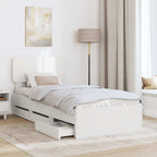 Estructura de cama con cajón 100 x 200 cm Madera de ingeniería