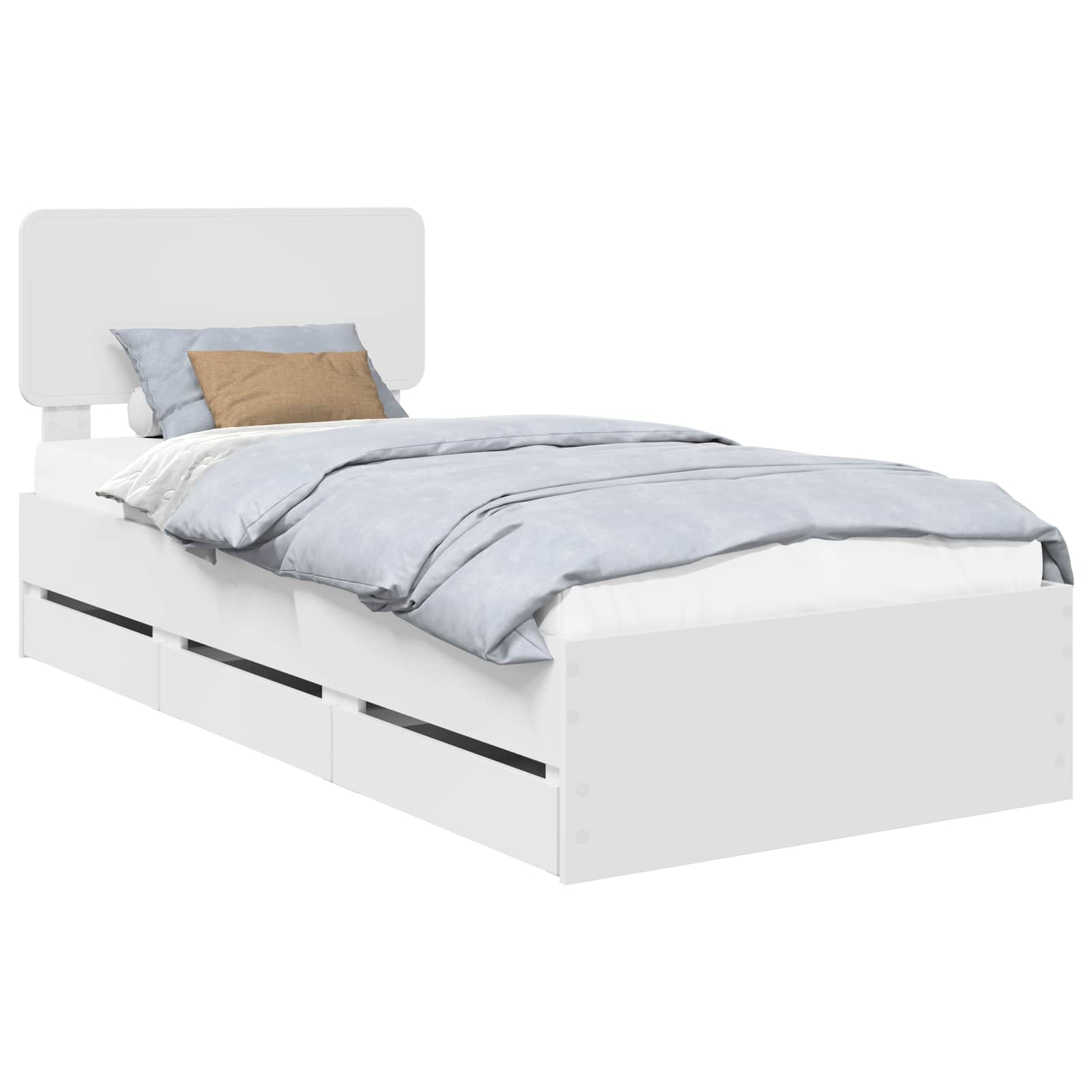 Estructura de cama con cajón 100 x 200 cm Madera de ingeniería